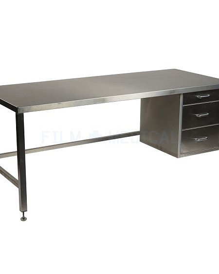 Steel Lab Table with 3 Drawers